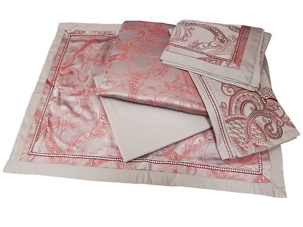 Фото - Комплект постільної білизни Word of Dream 342 Жаккард 200х220 Рожевий (09983)