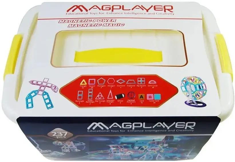 Магнітний конструктор Magkiss 237 ел. бокс (MPT2-237)