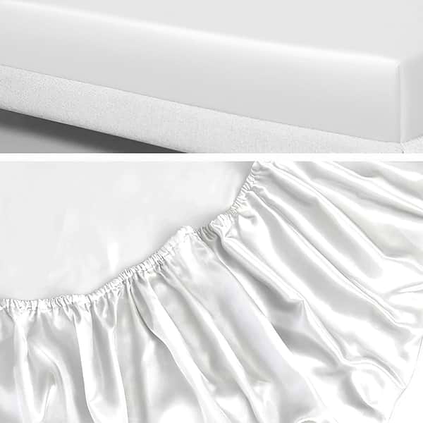 Фото - Простынь двуспальная Zastelli на резинке AntiAge вискоза 180x200+25 см Белое (22042)