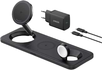 Бездротовий зарядний пристрій Anker MagGo Wireless Charging Station 15W 3-in-1 Pad (B25M1311) - Фото 1