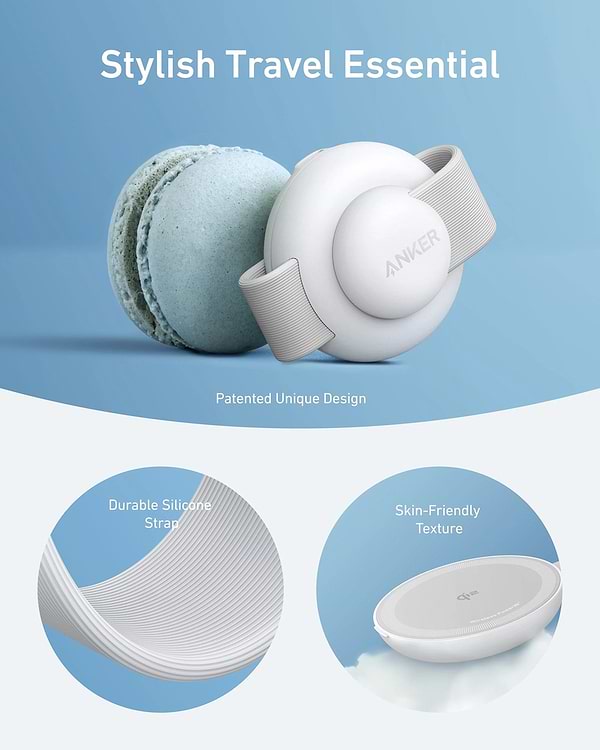 Фото - Бездротовий зарядний пристрій Anker MagGo Wireless Charging Pad 15W 3-in-1 Foldable (B25M8H21)