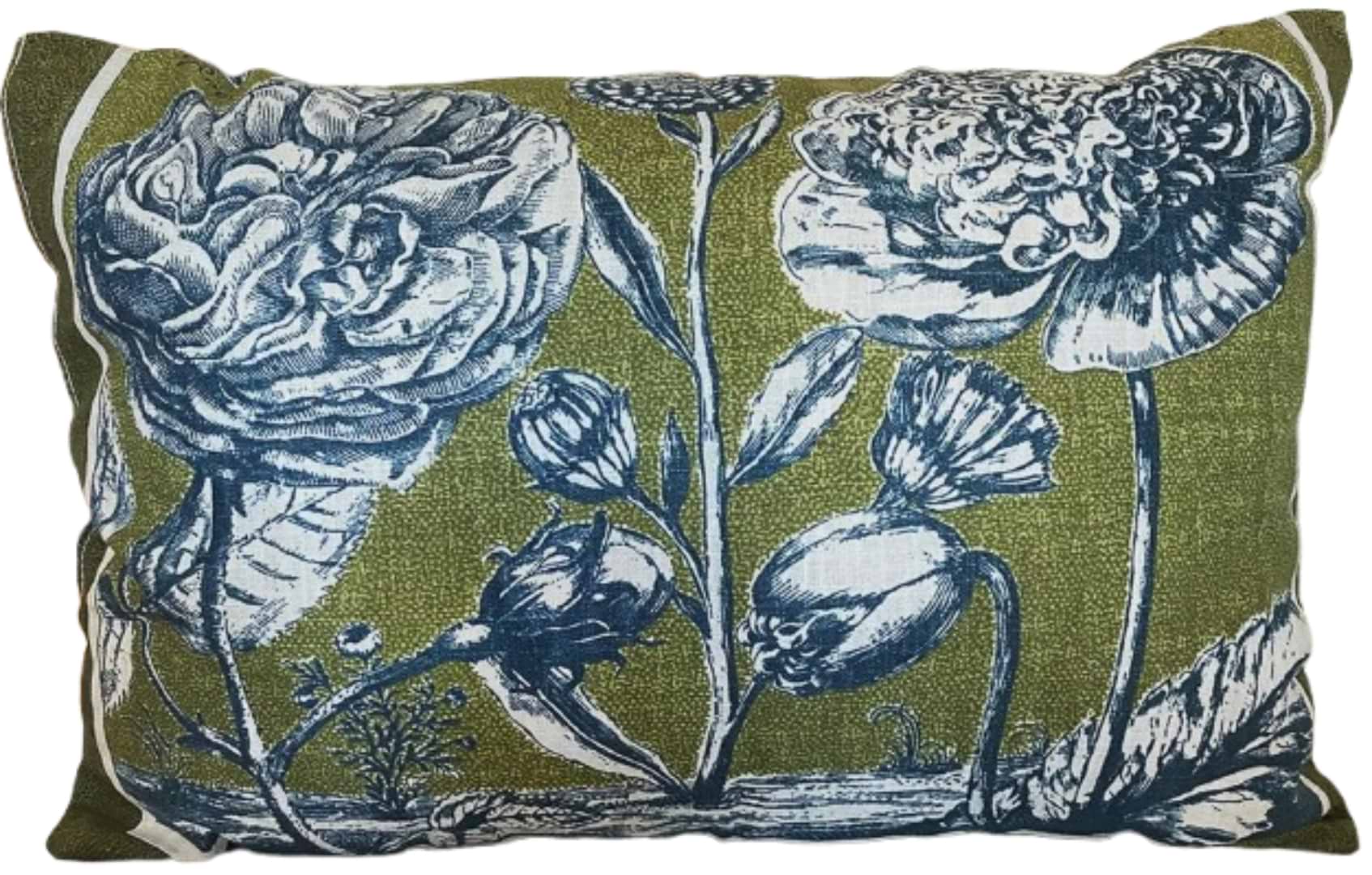 Подушка декоративна Zastelli льон 35х50 зелена (11655)