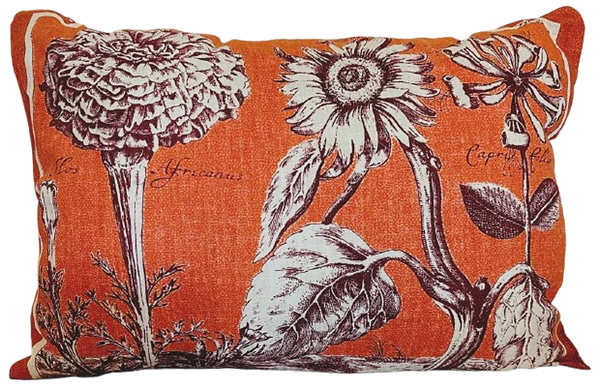 Фото - Подушка декоративная Zastelli 35x50 лен оранжевая (11656)