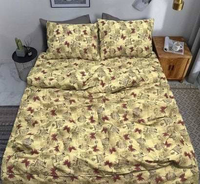 Комплект постельного белья Zastelli 105 Post Card бязь 2х145х210 Молочный (17133)