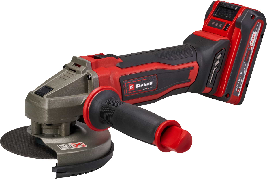 Купити Болгарка Einhell TE-AG 18/125-2 Li 1x4.0 Ah (4431190) - Фото 1 Болгарка Einhell TE-AG 18/125-2 Li 1x4.0 Ah (4431190) - Фото 1