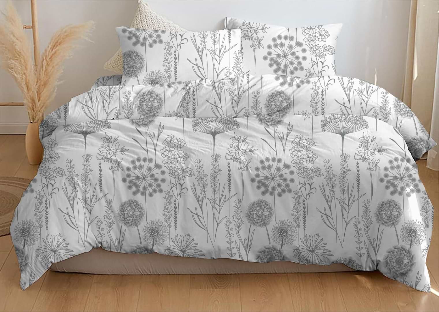 Комплект постельного белья Zastelli FIELD GREY бязь 200х220 (22608)