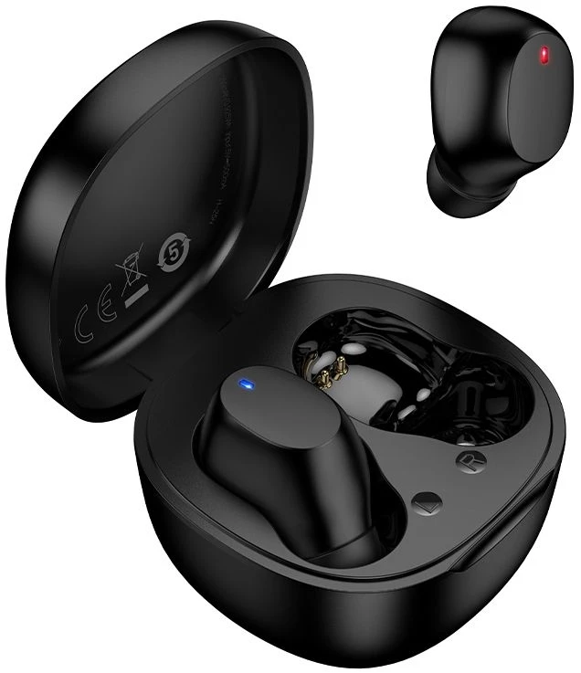 Навушники вкладиші бездротові TWS BOROFONE BW97 Clear Black (6941991125591)
