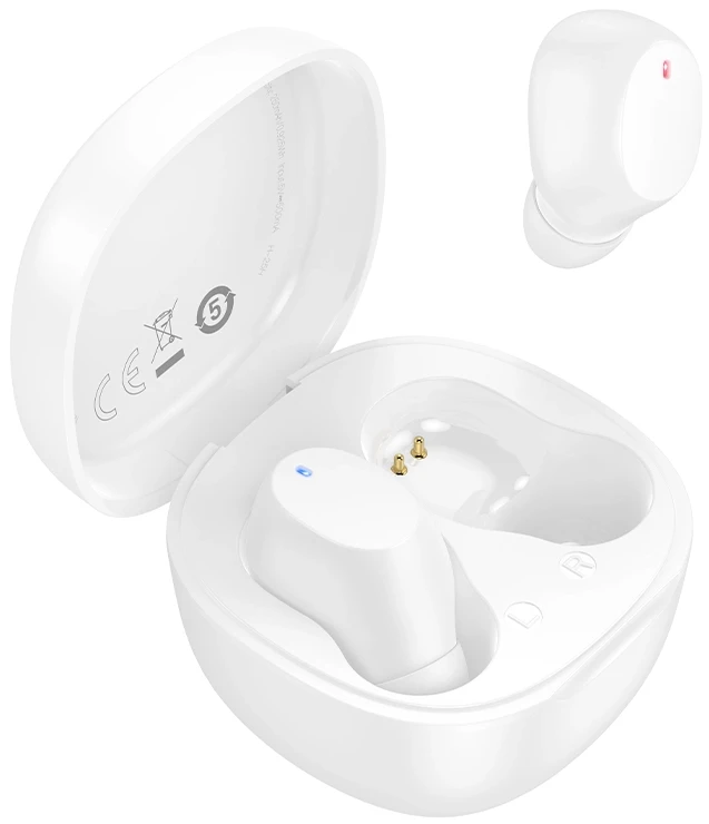 Навушники вкладиші бездротові TWS BOROFONE BW97 Clear White (6941991125607)