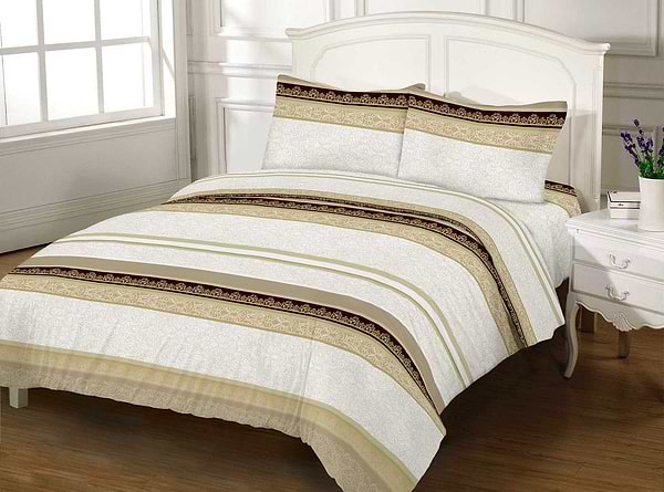 Фото - Комплект постельного белья Zastelli 2847 E BEIGE GOLD USA бязь 175х210 Коричневый (16289)