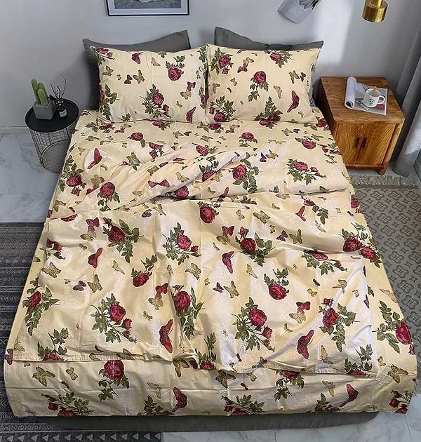 Фото - Комплект постельного белья Zastelli 40-0065 Bordo бязь Gold 175х210 Молочный (17759)