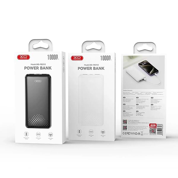 Фото - Батарея мобільна XO 10000mAh (PB312.black)