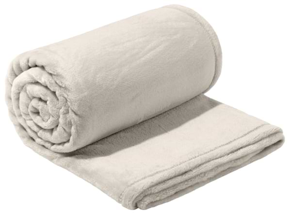 Фото - Плед евро Lelit Фланель (Велсофт) Светло-Бежевый 200/220 (1196301)