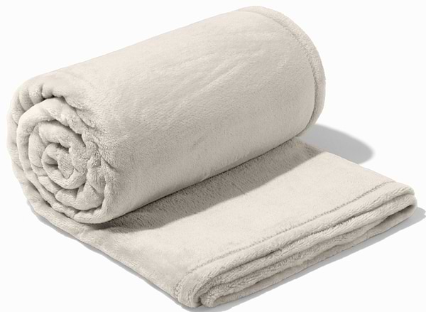 Фото - Плед евро Lelit Фланель (Велсофт) Светло-Бежевый 200/220 (1196301)