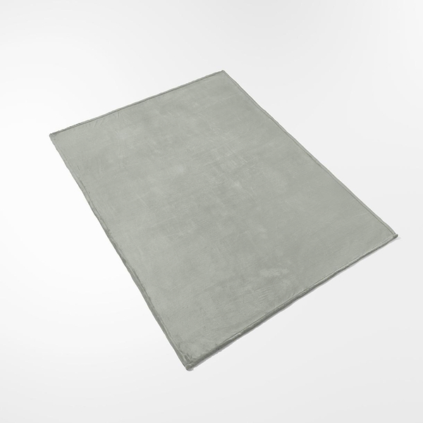 Фото - Плед евро Lelit гладкокрашеный СЕРО ЗЕЛЕНЫЙ Фланель 200/220 (1198373)