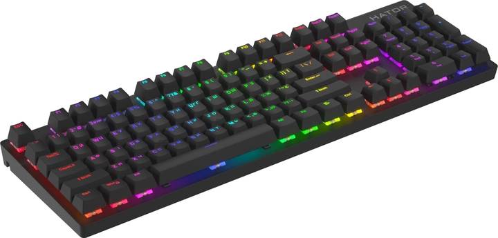 Фото - Клавиатура проводная игровая Hator Starfall RGB Hotswap Gateron Red Switch USB Black (HTK-597)