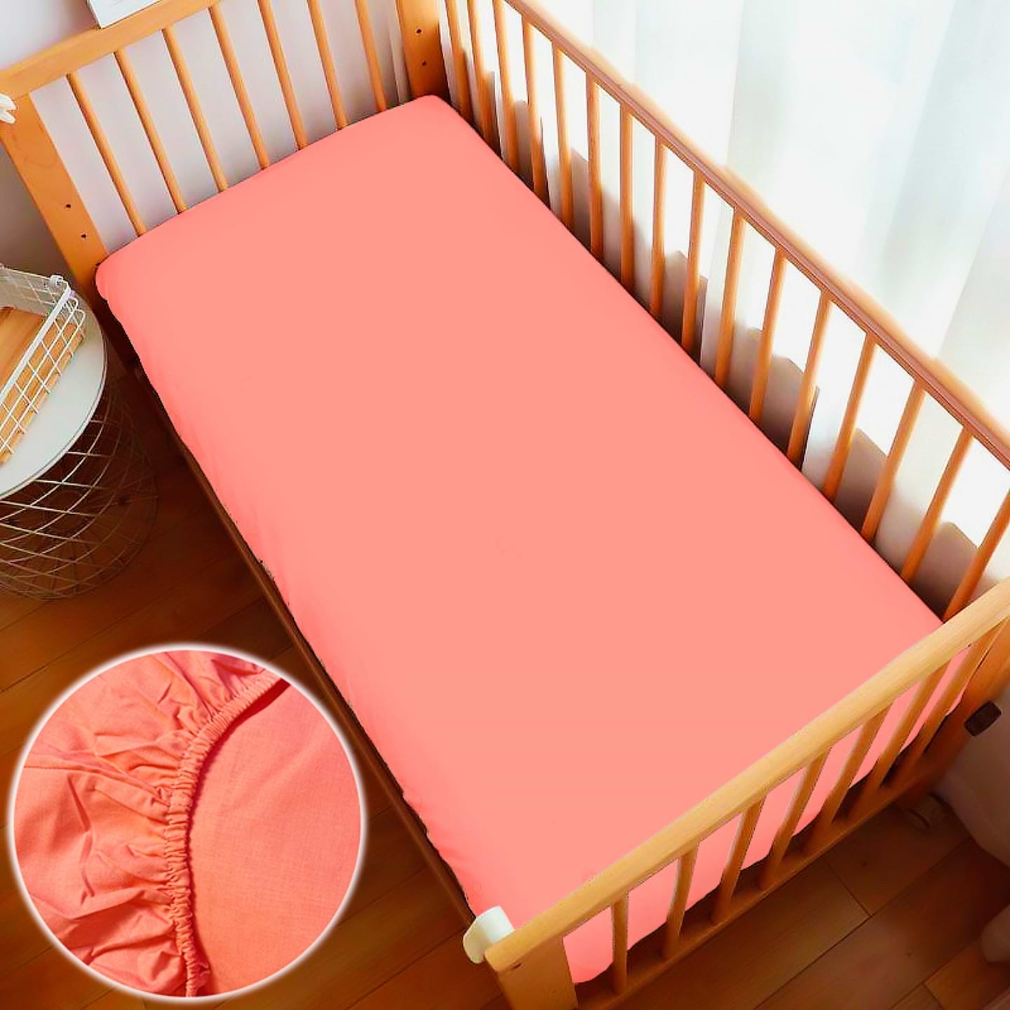 Простынь детская Zastelli Бязь элит 60х120 см коралл (11100-001016)