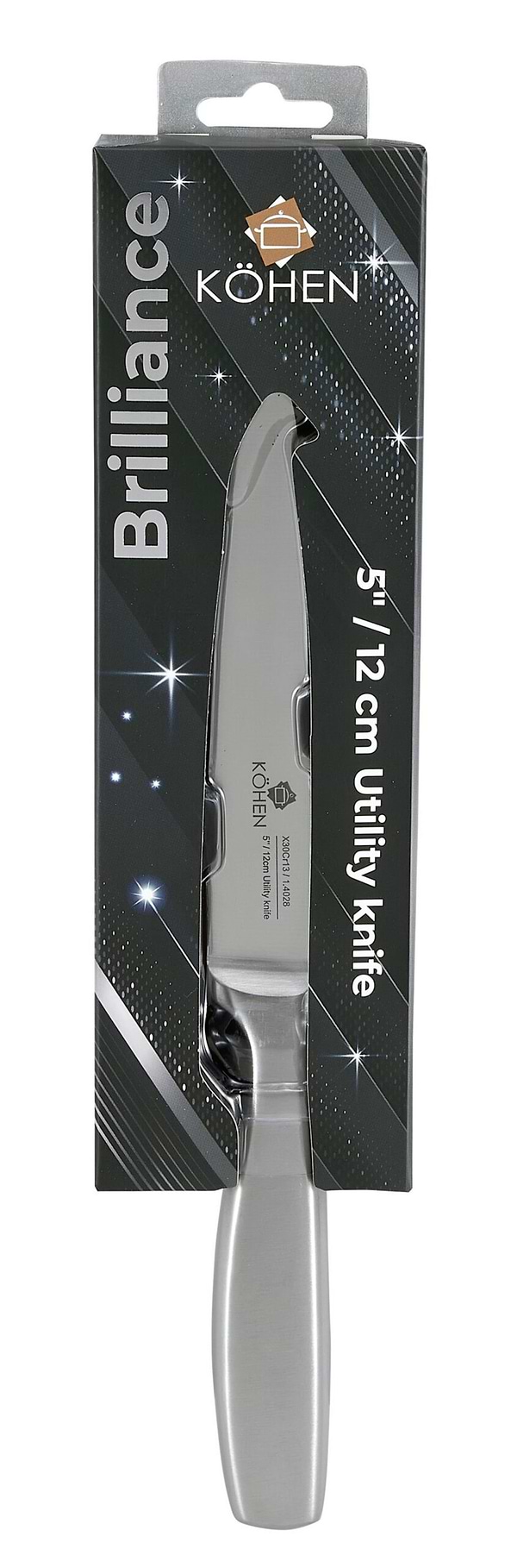 Фото - Ніж кухонний Kohen Brilliance 12.7 см (KN92024)