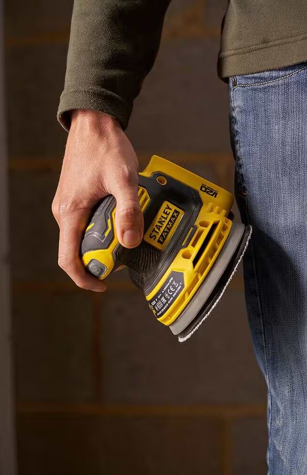 Фото - Ексцентрикова шліфовальна машина Stanley FatMax Li-Ion 18В (SFMCW220D1S)