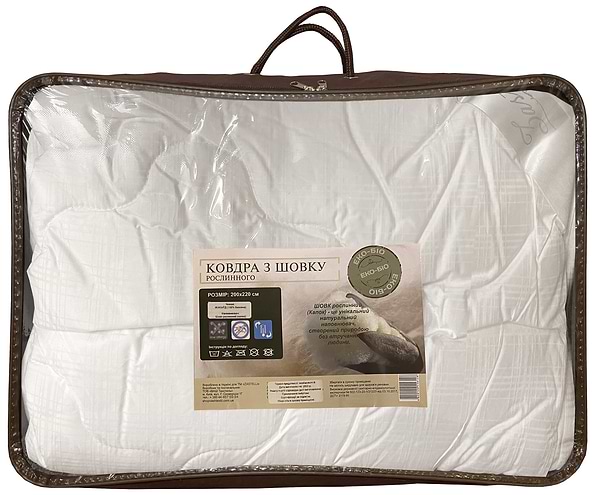 Фото - Одеяло всесезонное двуспальное евро Zastelli Капок 200x220 Белый жаккард (16426)