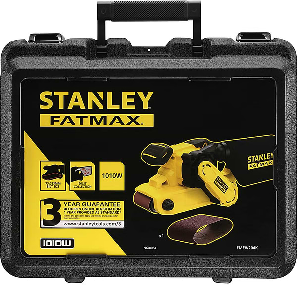 Фото - Ленточная шлиф. машина Stanley 1010 Вт (FMEW204K)