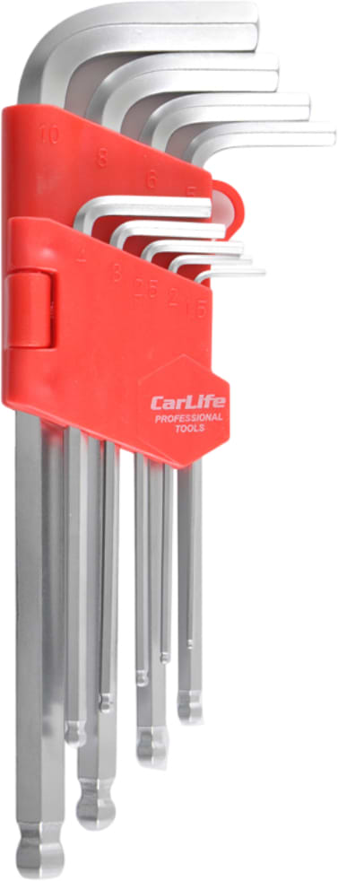 Фото - Набір шестигранних ключів CarLife 1.5-10 мм. CR-V MATT 9 шт. (WR2118) Фото - Набір шестигранних ключів CarLife 1.5-10 мм. CR-V MATT 9 шт. (WR2118)
