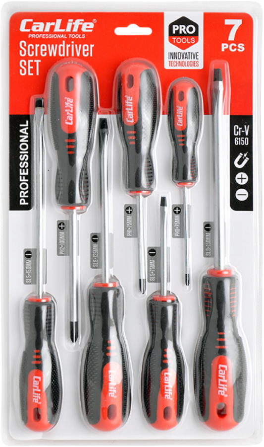 Набір викруток CarLife Cr-V 6150 7 шт. (WR6907)