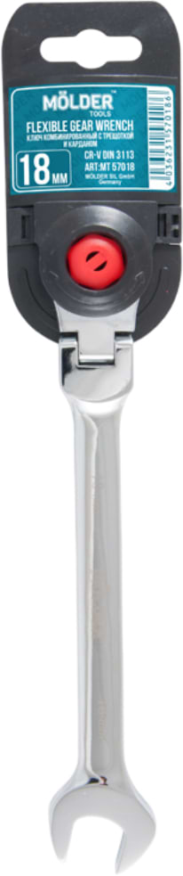Фото - Ключ комбiнований Molder CR-V 18 мм (MT57018)