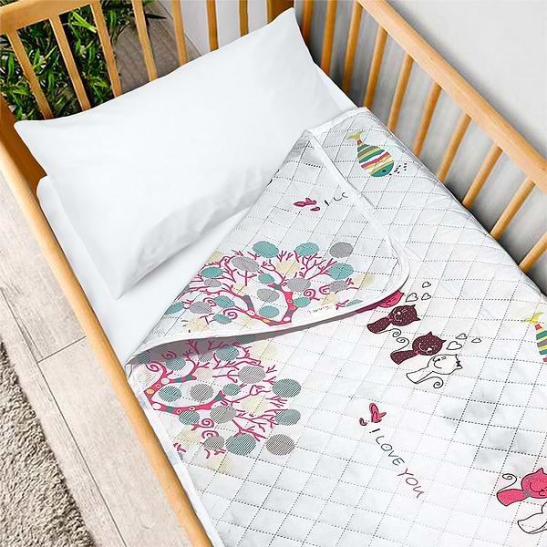 Фото - Одеяло детское лето Zastelli Котята 105х145 см белая (12707)