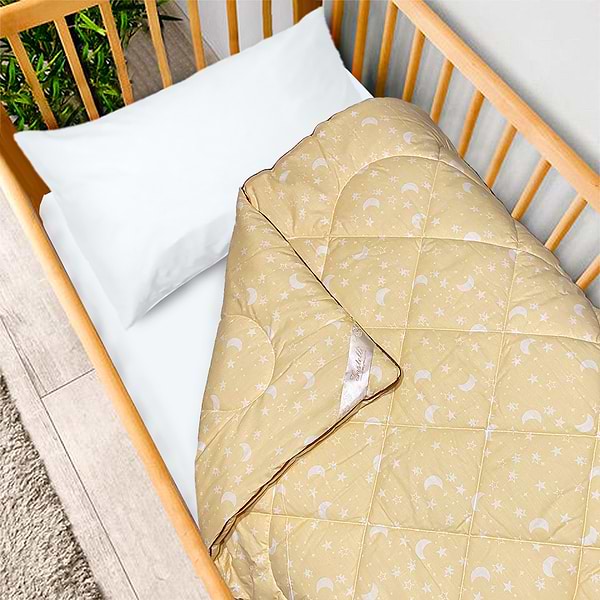 Фото - Ковдра дитяча всесезонна Zastelli Бамбушка 110х140 бежева (11743)