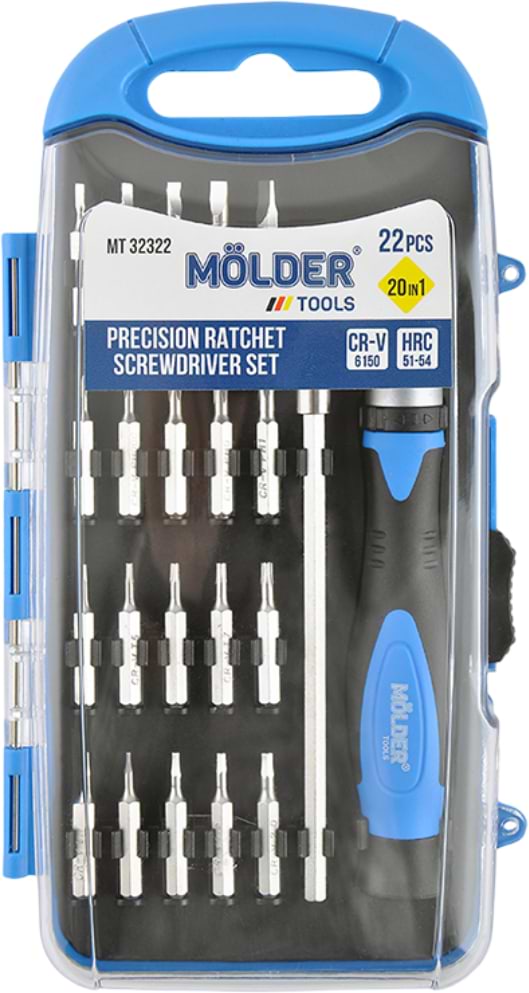 Отвертка со сменными битами Molder 22 шт. (MT32322)