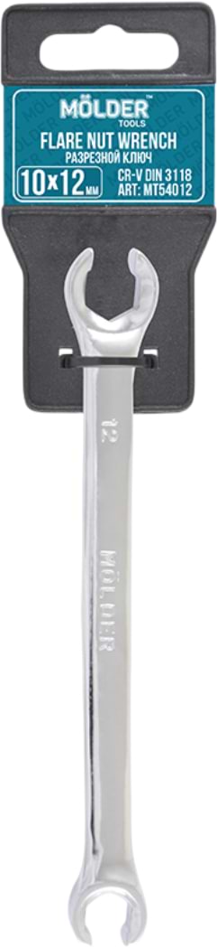Фото - Ключ накидний Molder CR-V 10х12 мм (MT54012)