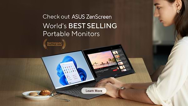 Фото - Монітор Asus ZenScreen MB169CK