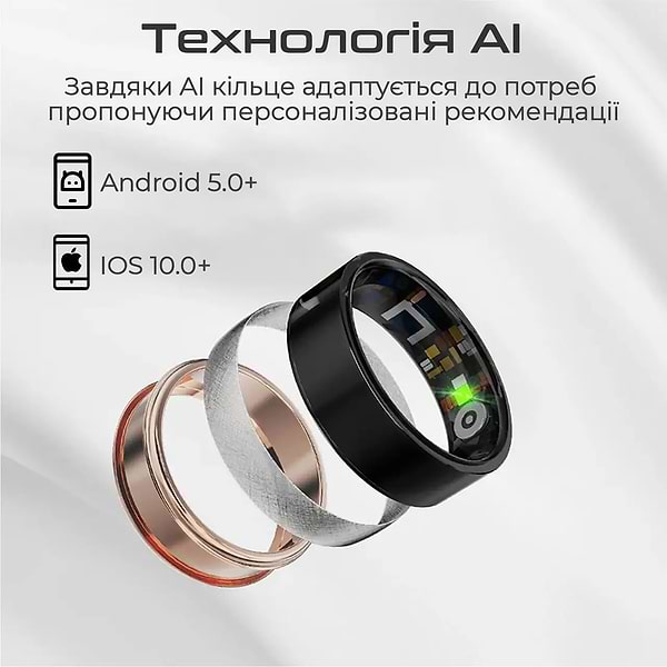 Фото - Смарт - кільце HiFuture futurering2-12.titaniumsilver