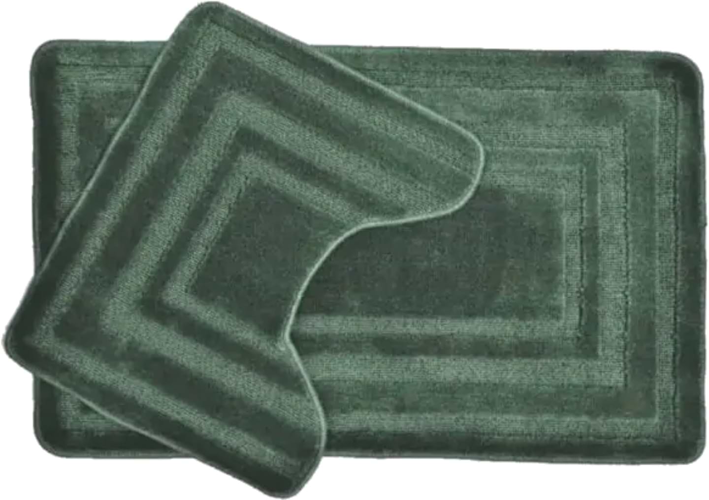 Набір килимів DarianA поліпропілен Econom орнамент 50х80+50х40 см з вирізом Зелених (1000009646)