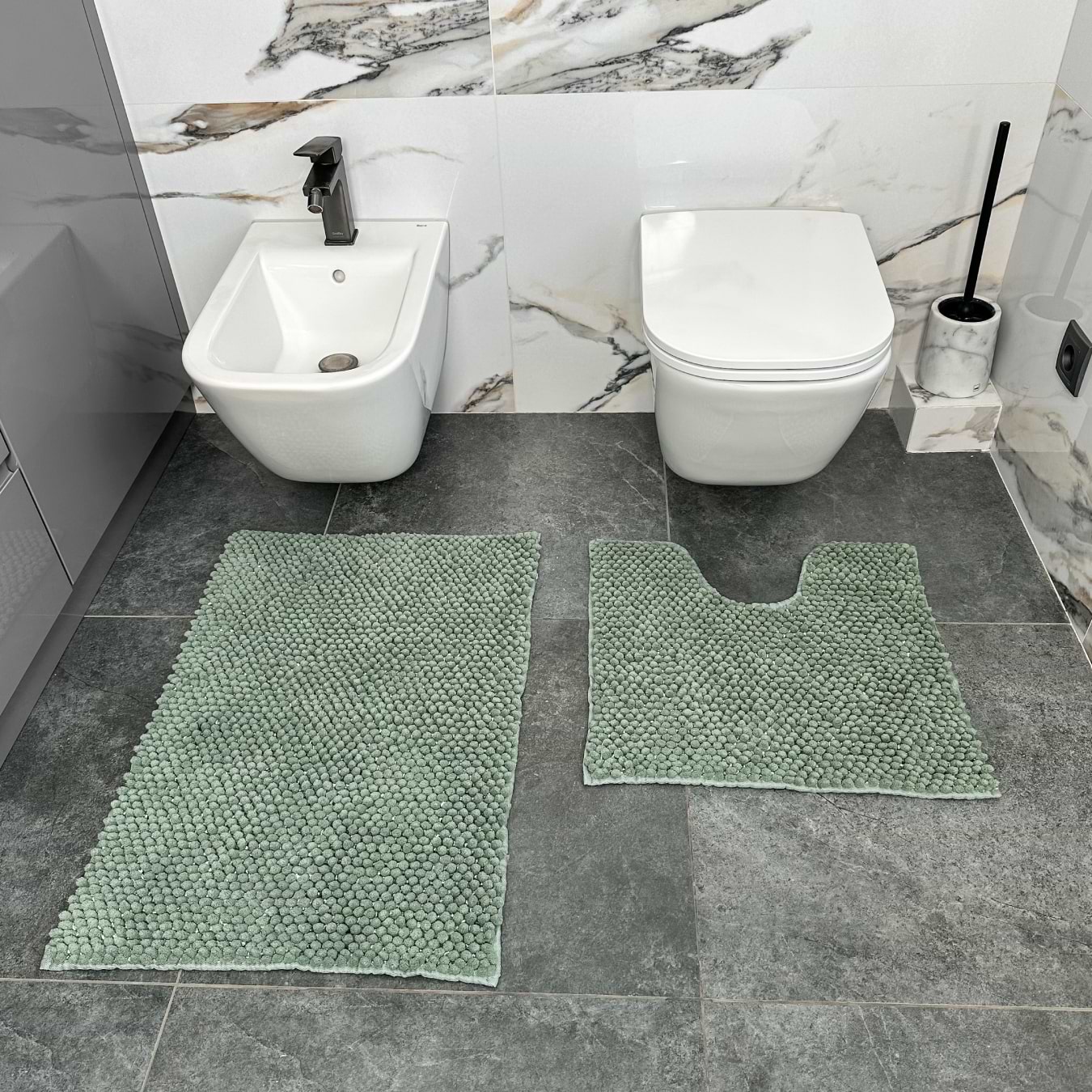 Набір килимів DarianA АНАНАС 55х50+50х80 см Нефрит (1000009843)