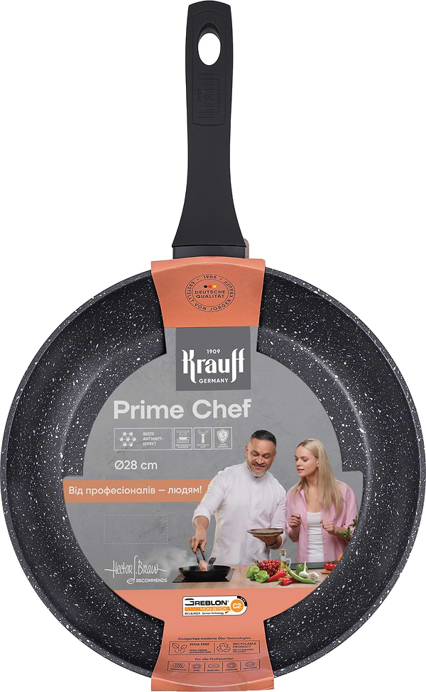 Фото - Сковорода універсальна Krauff Prime Chef 28 см (25-45-245) Фото - Сковорода універсальна Krauff Prime Chef 28 см (25-45-245)