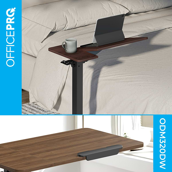 Фото - Стол с электрорегулировкой высоты OfficePro и наклоном столешницы ODM320DW Dark Wood/Black