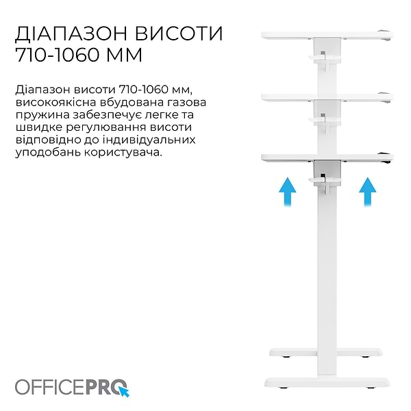 Фото - Стол компьютерный OfficePro ODM320W White