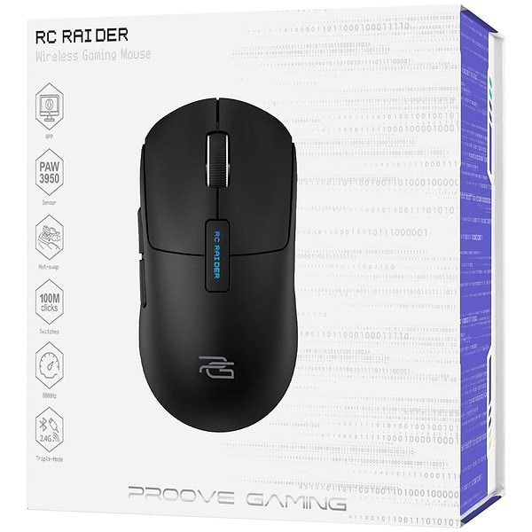 Фото - Миша бездротова ігрова Proove Gaming RC Raider 8K black (WMRR00122001)