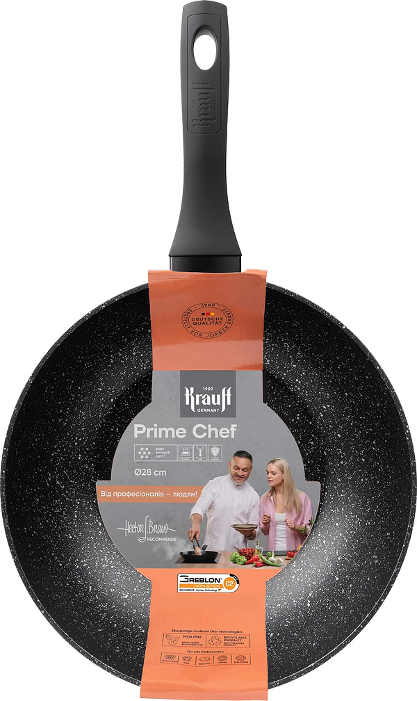 Фото - Сковорода ВОК Krauff 25-45-247 Prime Chef 28 см