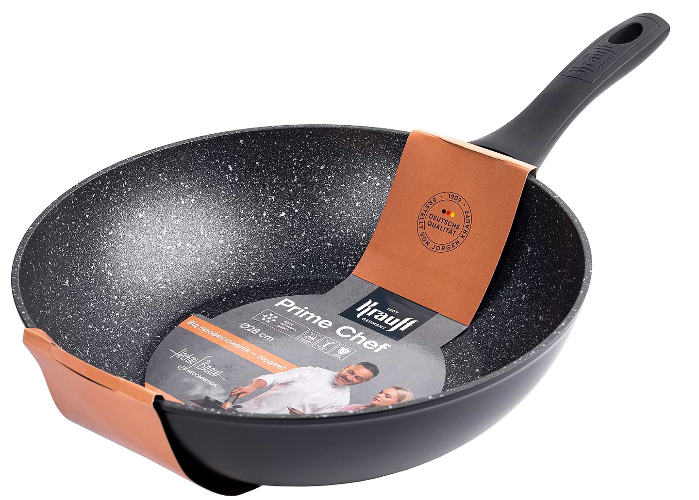Купити Сковорода ВОК Krauff 25-45-247 Prime Chef 28 см - Фото 1 Сковорода ВОК Krauff 25-45-247 Prime Chef 28 см - Фото 1