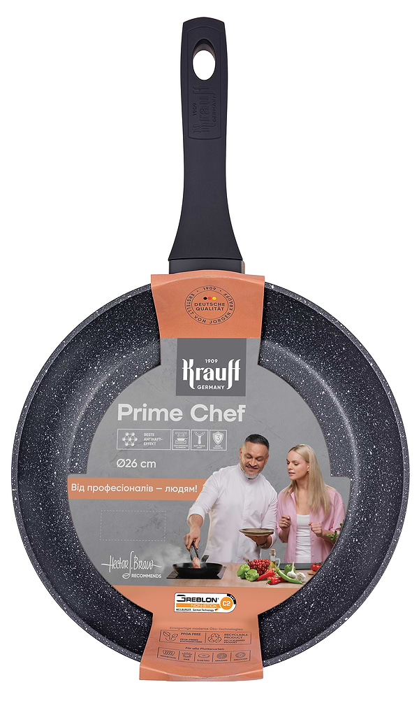 Фото - Сковорода універсальна Krauff 25-45-244 Prime Chef 26 см Фото - Сковорода універсальна Krauff 25-45-244 Prime Chef 26 см