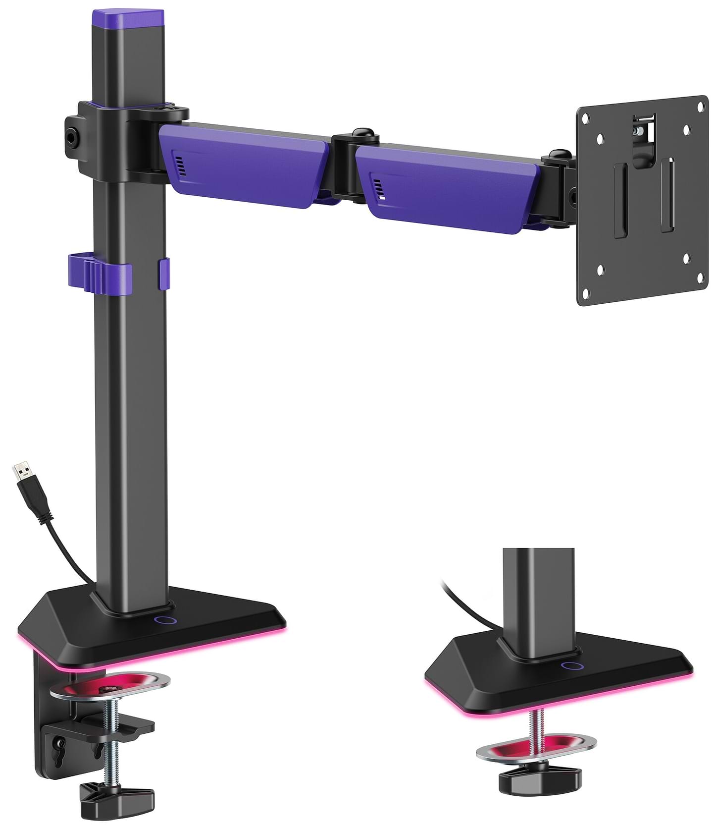 Крепление настольное GamePro MAG101V 17-40" 2-12 кг Black&Violet