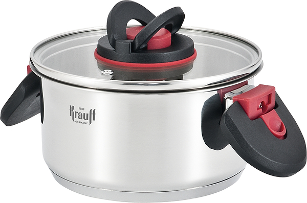 Фото - Кастрюля Krauff 1.9 л Prime Chef зі скляною кришкою (26-303-018)