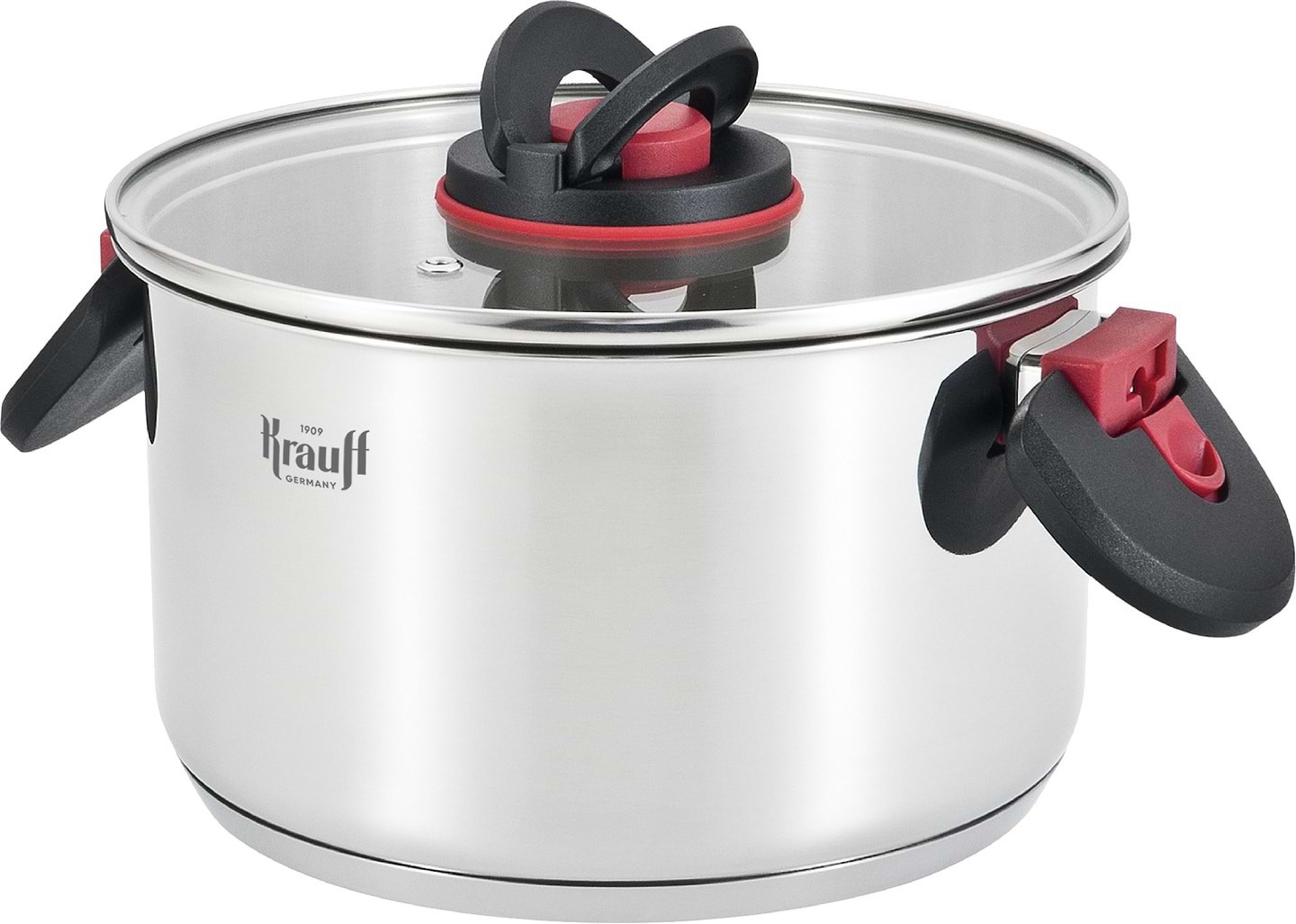 Каструля Krauff 2.7 л Prime Chef зі скляною кришкою (26-303-019) - Фото 1