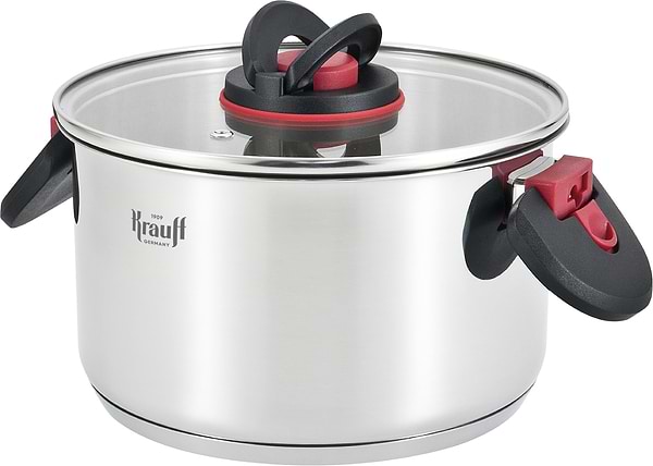 Фото - Кастрюля Krauff 2.7 л Prime Chef зі скляною кришкою (26-303-019)