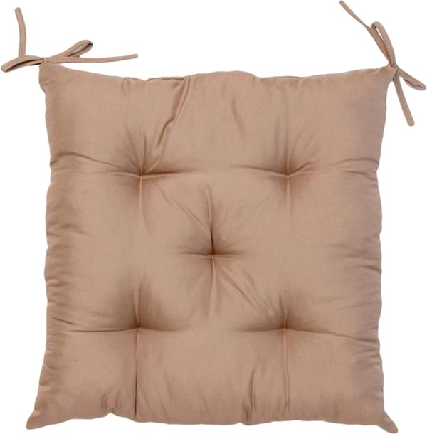 Фото - Подушка для стула Прованс Фибра Тауп 40х40 см (041691)