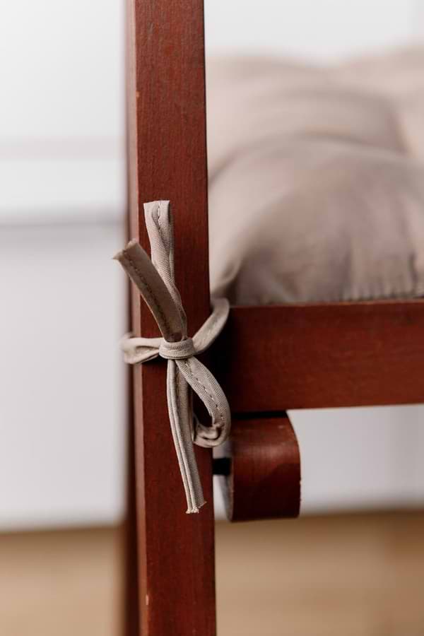 Фото - Подушка для стула Прованс Фибра Тауп 40х40 см (041691)