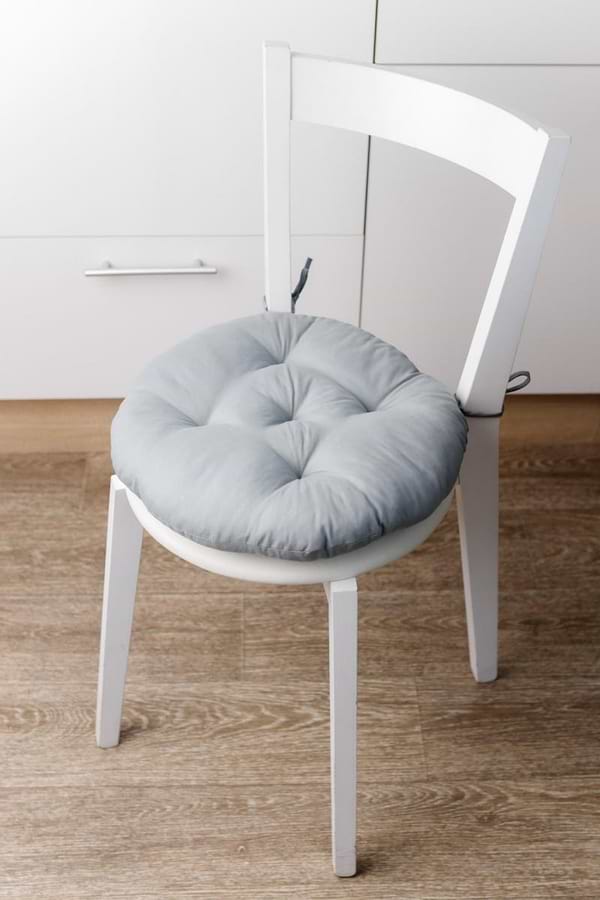 Фото - Подушка для стула Прованс Фибра Серая D40 см (041699)