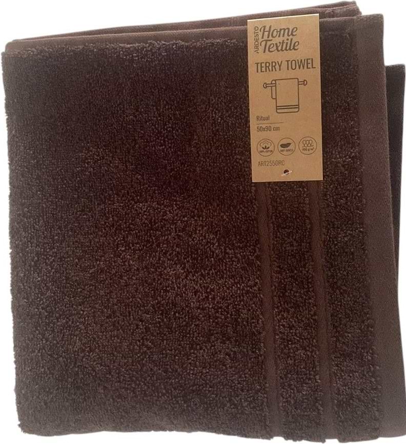 Рушник для обличчя Ardesto Ritual 50х90 см коричневий (ART2550RC)